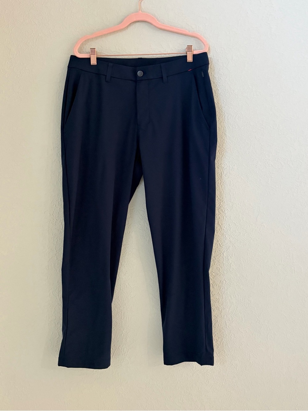 Lululemon ABC Pants Mens 33Blue Classic Fit Tech Warpstreme Tapered LM5AXUS